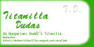 titanilla dudas business card